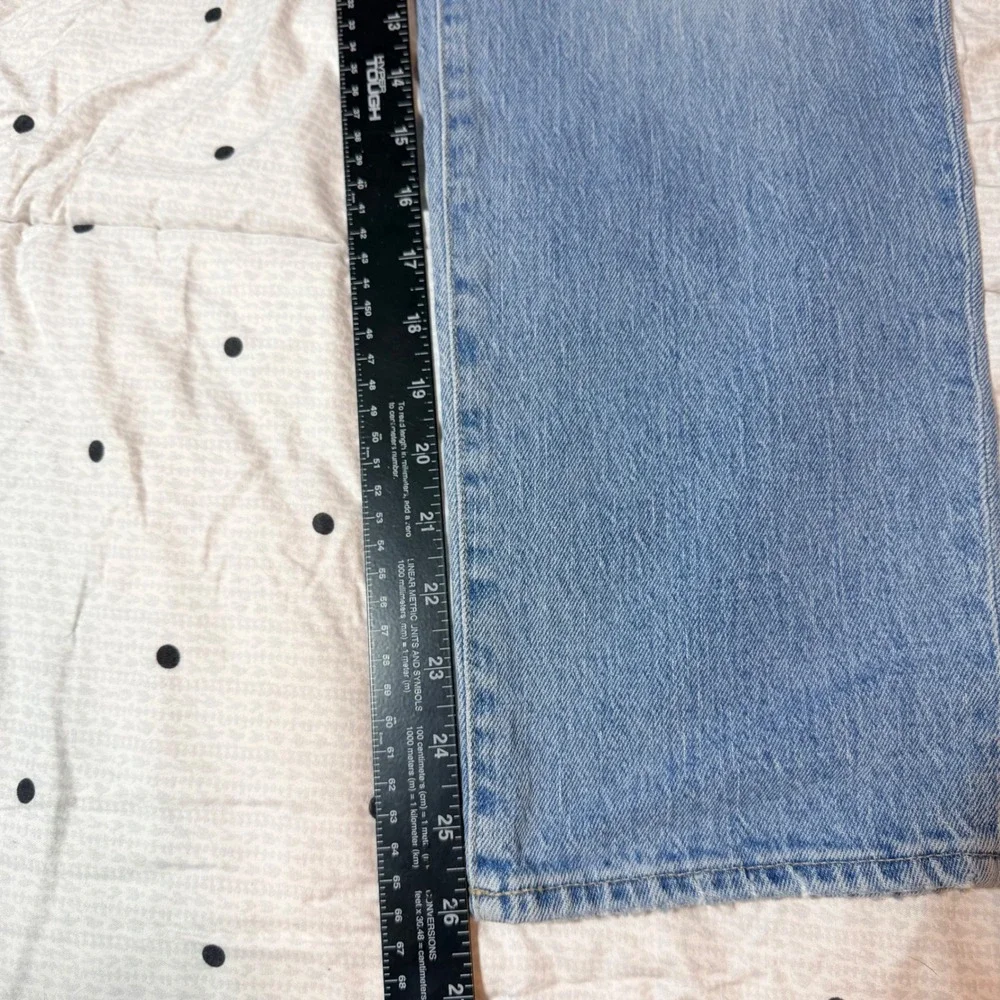 Madewell The Perfect Vintage Jean Light Indigo High Rise Tapered MB965 Size 32 - Picture 7 of 12